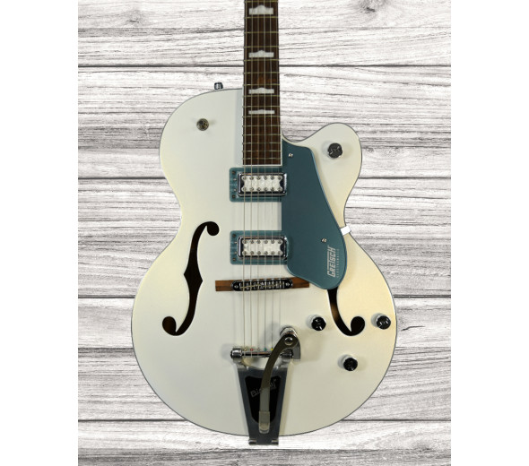 Gretsch   G5420T-140 Electromatic 140th Double Platinum Hollow Body with Bigsby Laurel Fingerboard, Two-Tone Pearl Platinum/Stone Platinum